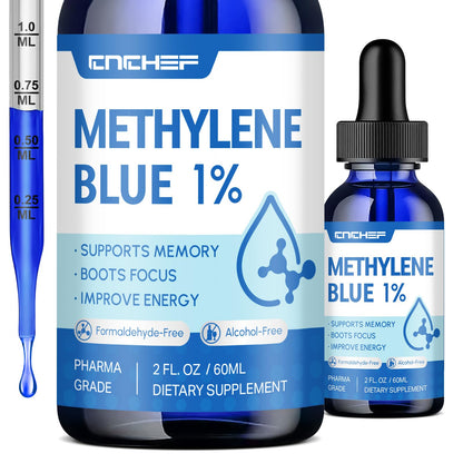 Methylene Blue Pharmaceutical Grade Drops – Cognitive & Cellular Energy Support (2 fl oz)
