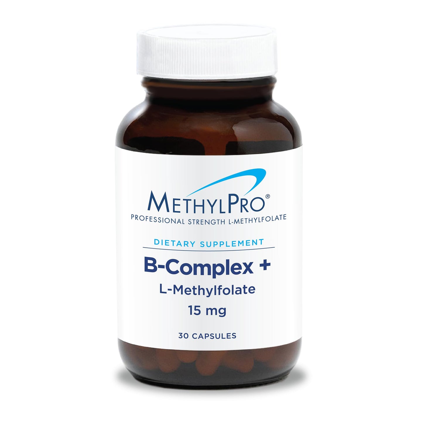 MethylPro B-Complex + L-Methylfolate 15 mg | Vegan B Vitamin Complex for Energy & Nerve Support