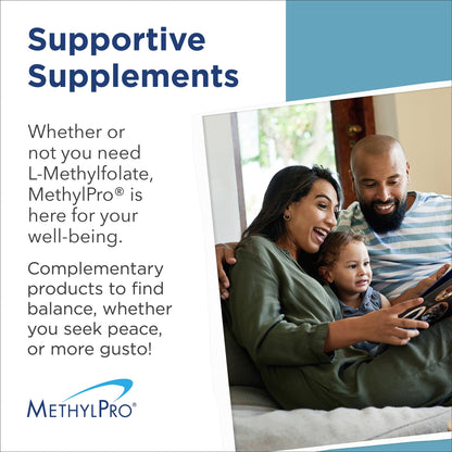 MethylPro B-Complex + L-Methylfolate 10 mg – Methylated B-Complex for Women & Men | 30 Vegan Capsules