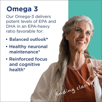 MethylPro Omega-3 – EPA DHA Omega-3 for Brain Health, Cognition & Heart Health | 90 Softgel Capsules