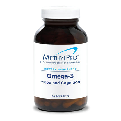 MethylPro Omega-3 – EPA DHA Omega-3 for Brain Health, Cognition & Heart Health | 90 Softgel Capsules