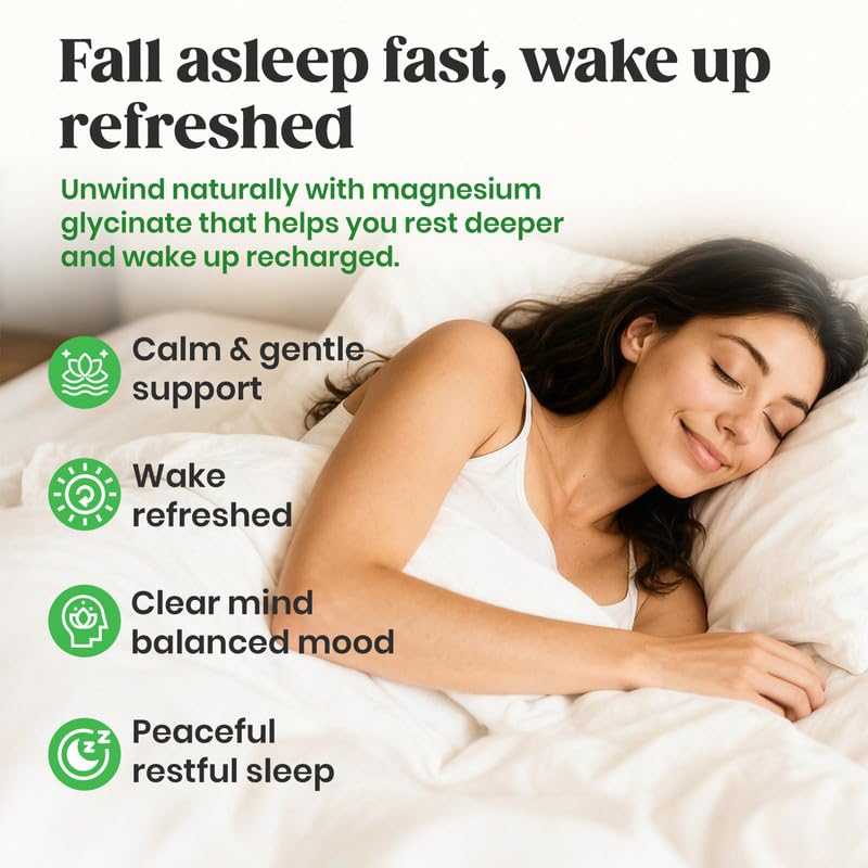 60 Day Magnesium Glycinate Gummies 400mg – Stress Relief, Sleep & Calm