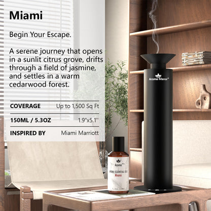 Diffuser Oils Scents - Miami Essential Oil Blend 150ML - Luxury Hotel Aroma