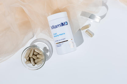 MiamiMD Total Beauty Matrix Collagen Capsules – Hair, Skin & Nails | Cruelty Free, 60 Capsules