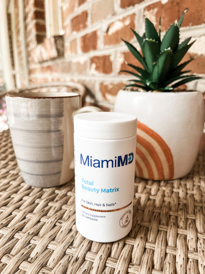 MiamiMD Total Beauty Matrix Collagen Capsules – Hair, Skin & Nails | Cruelty Free, 60 Capsules