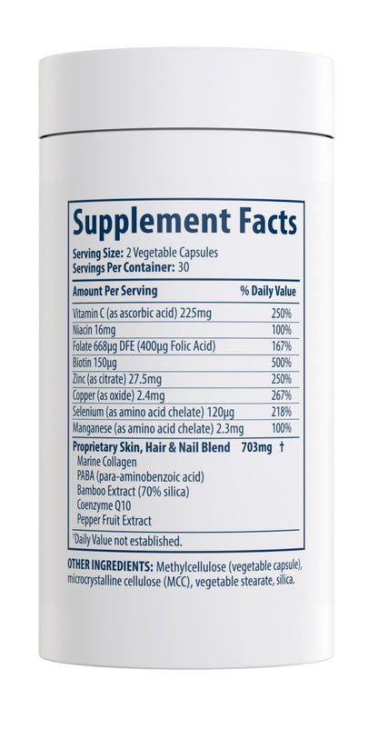 MiamiMD Total Beauty Matrix Collagen Capsules – Hair, Skin & Nails | Cruelty Free, 60 Capsules
