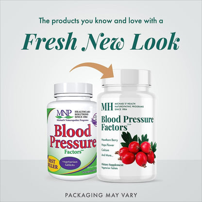 MICHAEL'S Blood Pressure Factors - Naturopathic Program (60 TB, 2 Pack) | Fluid Balance Support | Kosher