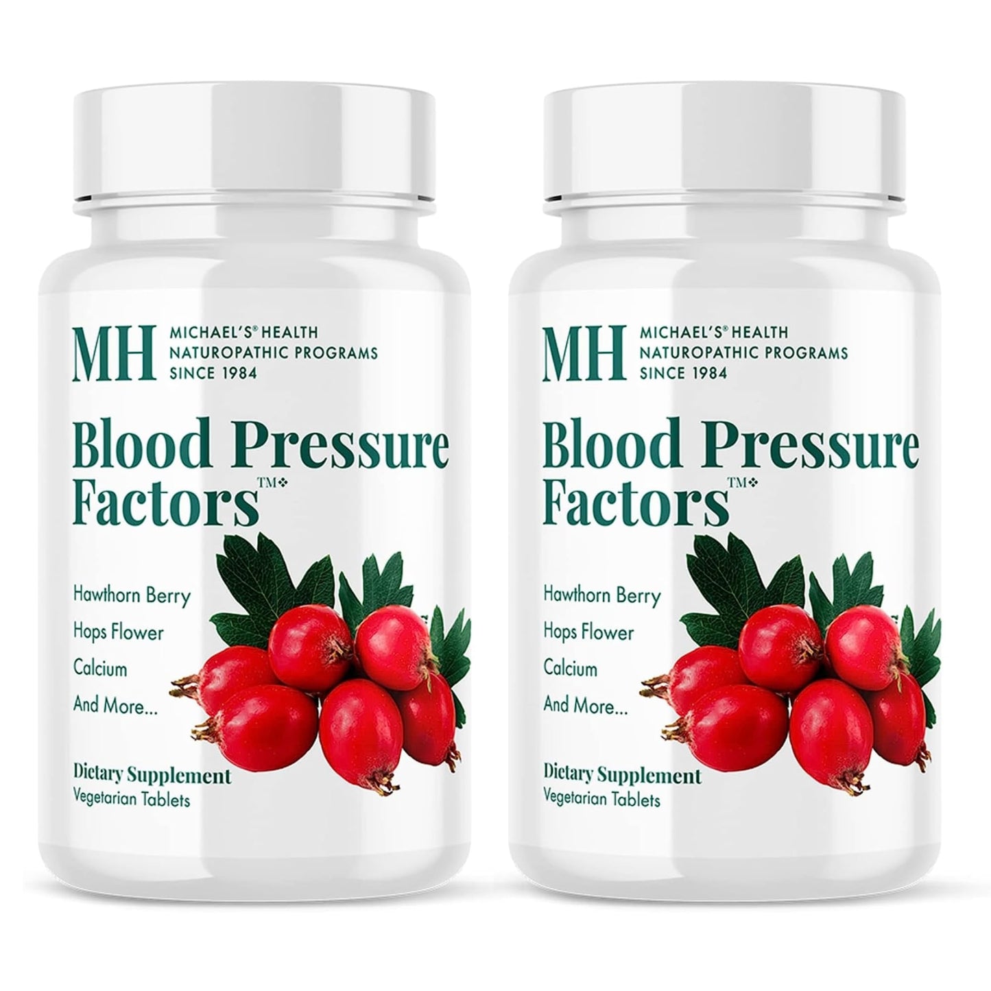 Michael's Blood Pressure Factors - 90 Vegetarian Tablets (2-Pack) | 60 Total Servings, Fluid Balance Support, Kosher