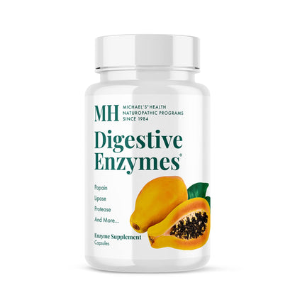 MICHAEL'S Health Naturopathic Programs Digestive Enzymes - 90 Capsules - Assists in Digesting Protein, Fats, Starch, Dairy & Carbohydrates - 30 Servings