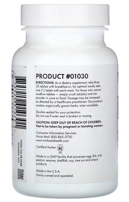 Michael's LNG Lung Support - Vegetarian, Kosher - 60 Tablets | 20 Servings