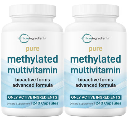 Micro Ingredients 2 Pack Pure Methylated Multivitamin – 19-in-1, 480 Capsules