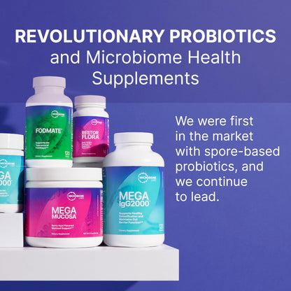Microbiome Labs FODMATE Digestive Enzymes for Women & Men — Low FODMAP Support (120 Capsules)