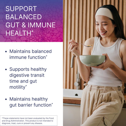 Microbiome Labs HU58 Bacillus Subtilis Probiotics for Digestive Health & Immune Support - 10B CFU Daily Capsules (60)