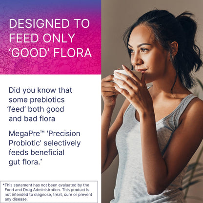 Microbiome Labs MegaPre Prebiotic Fiber Supplement in Vegetable Capsules – Clinically Tested Oligosaccharides for Microbial Diversity (180 Capsules)