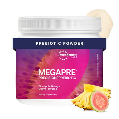 Microbiome Labs MegaPre Prebiotic Fiber Powder – Pineapple Orange Guava (5.5 Oz)