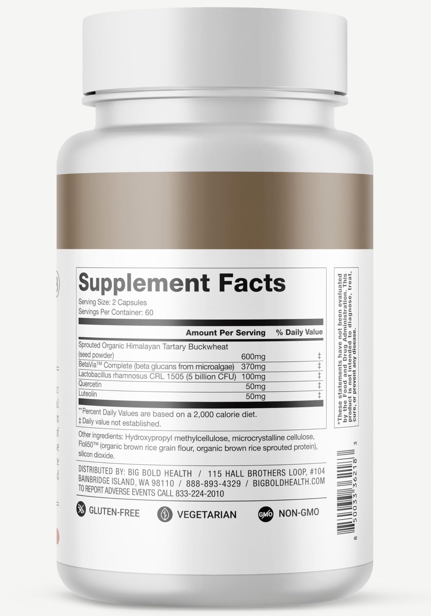 Microbiome Rejuvenate: Prebiotic + Probiotic for Gut Health & Immune Support with Immune-Active Himalayan Tartary Buckwheat