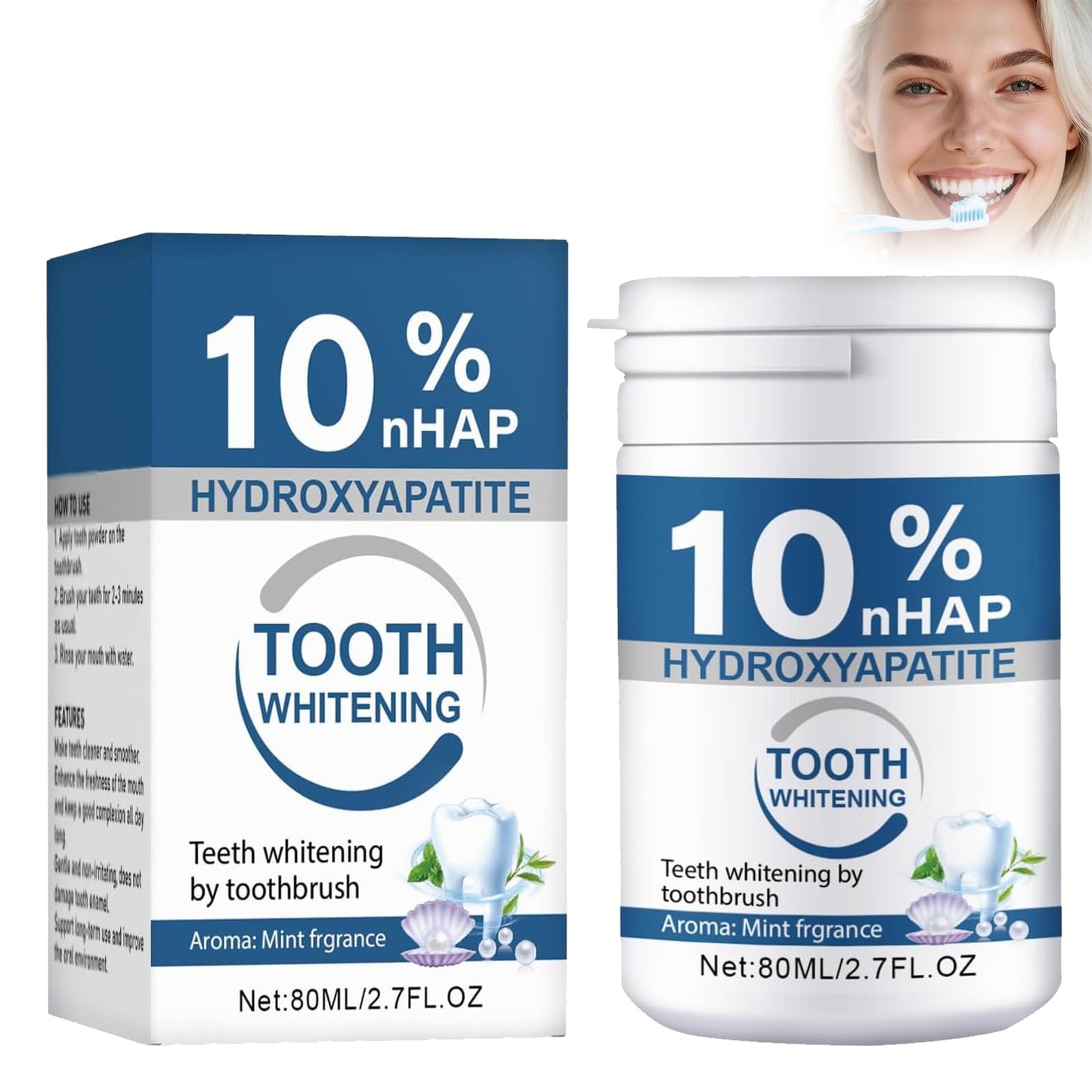 Microcrystalline Hydroxyapatite Powder – 10% Hydroxyapatite Tooth Powder & Toothpaste Powders