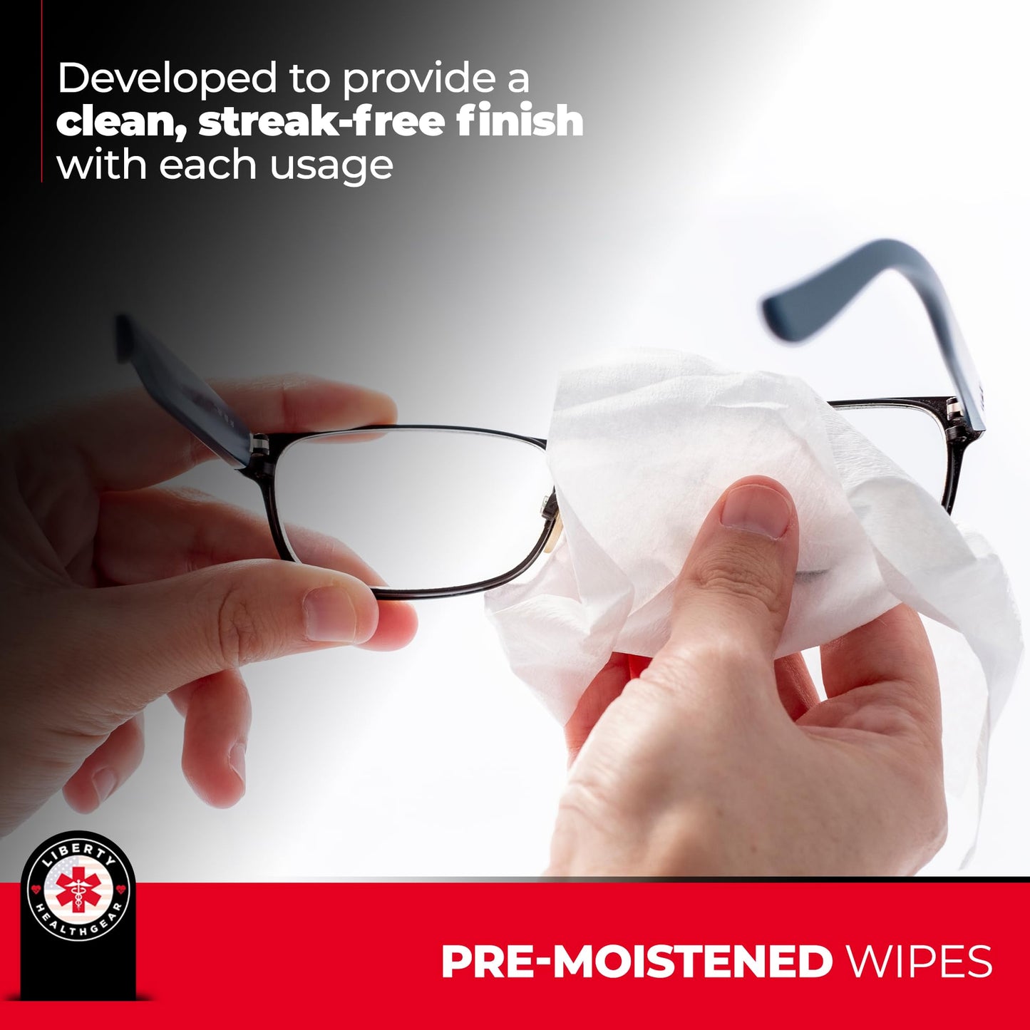400 Eyeglass Cleaning Wipes + Microfiber Cloth – Pre-Moistened, Individually Wrapped