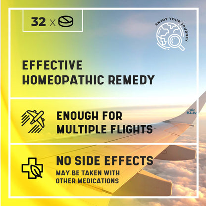 Miers Labs NO Jet Lag – Homeopathic Jet Lag Remedy, 2 Pack, 64 Chewables, Plant-Based