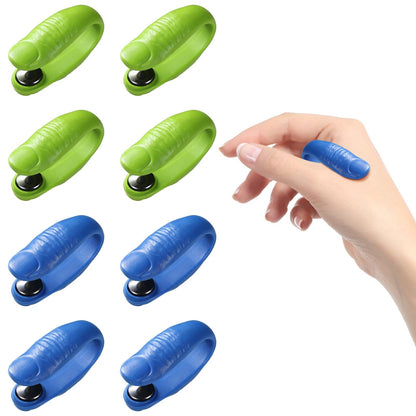 8 Pcs Migraine Relief Clip – Acupressure Hand Pressure Point Tool (Green/Blue)