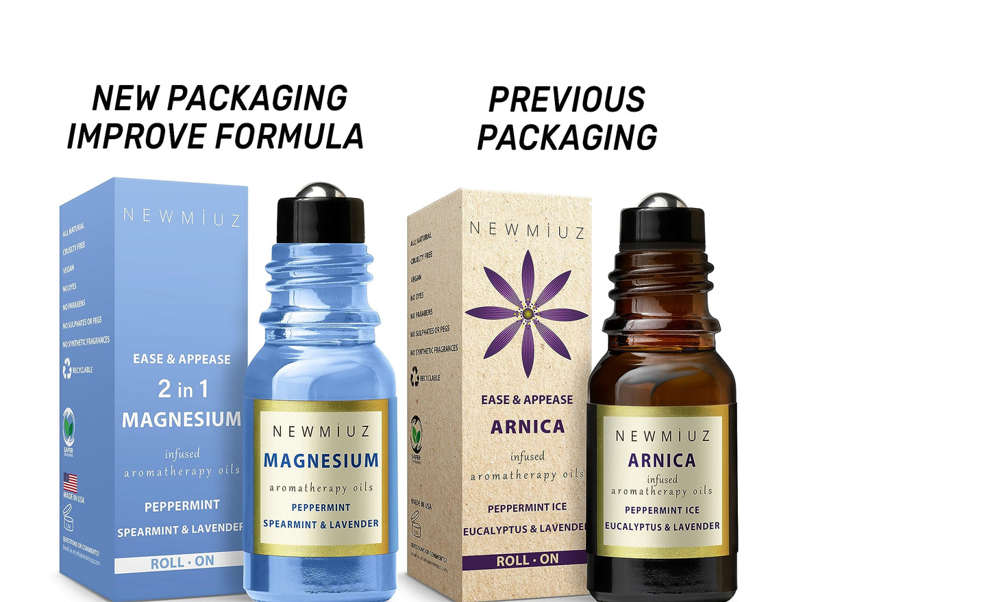 Migraine Roll-On: Magnesium Arnica & Essential Oils for Headache Relief
