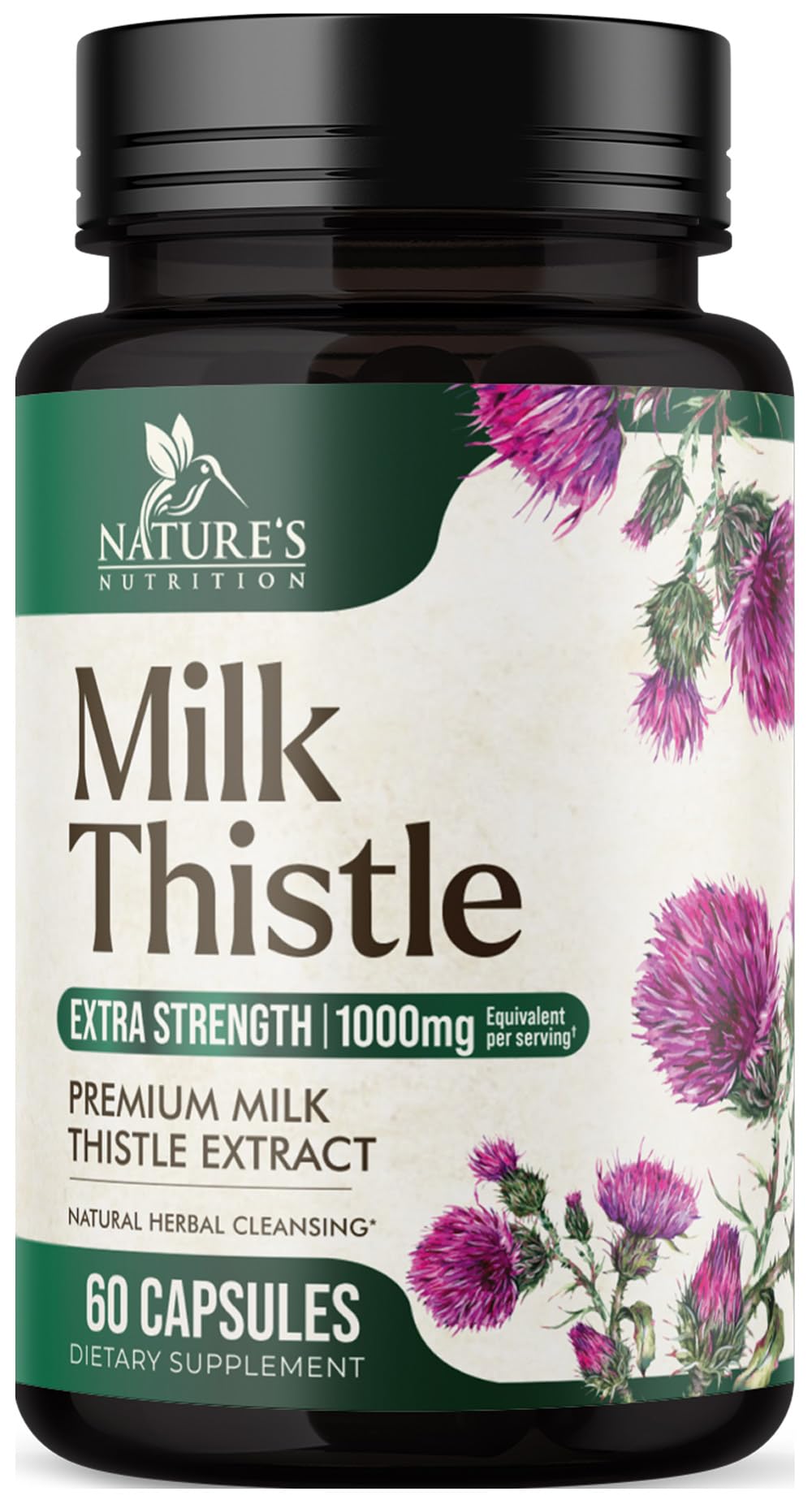 Milk Thistle Extract 1000mg - Liver Detox & Repair | 60 Capsules