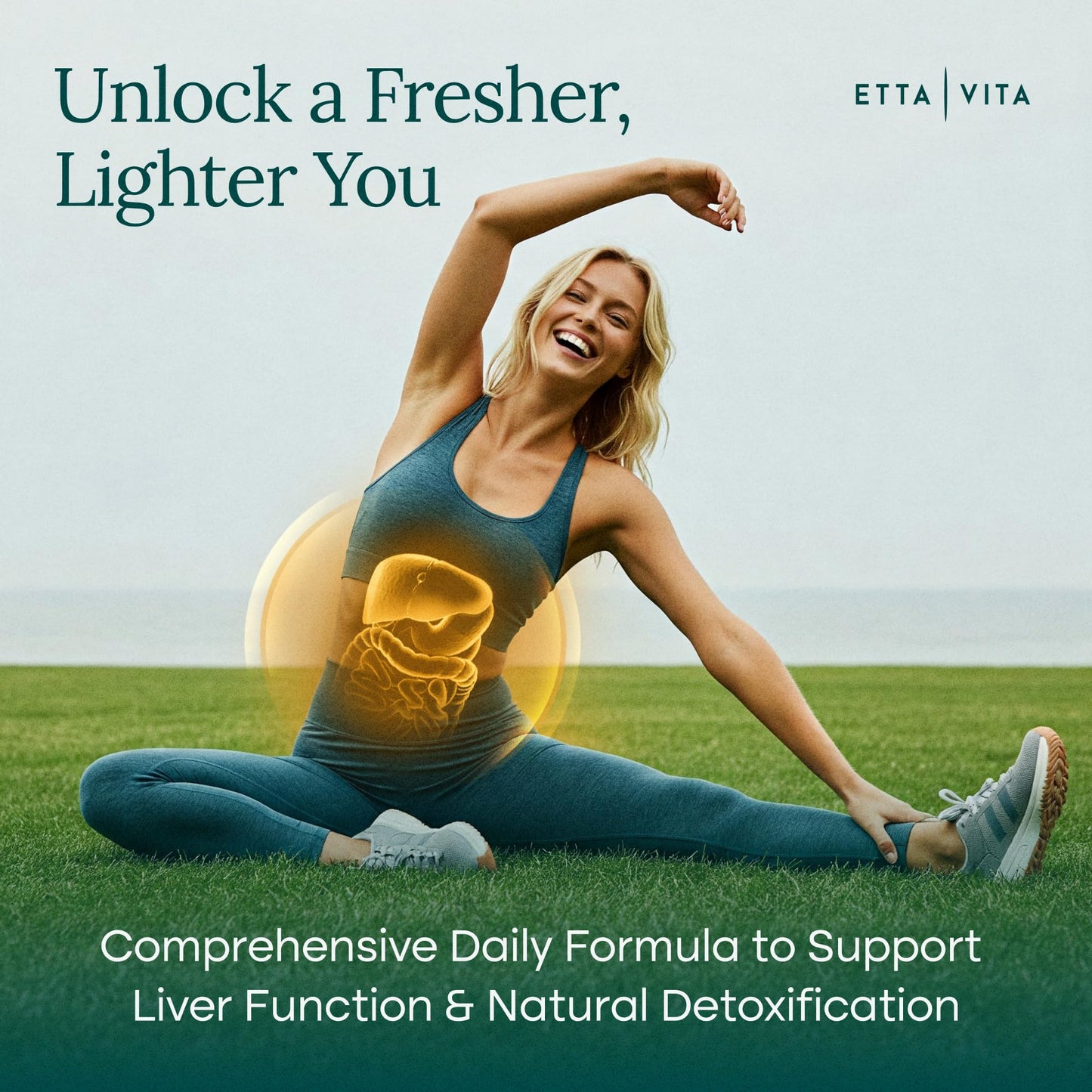 Liver Cleanse Detox & Repair - Zeolite Detox Supplement for Gut Health, Cognition & Natural Energy | Made in USA