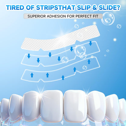 Milumber Teeth Whitening Strips for Sensitive – 42 Strips, Enamel Safe, Mint