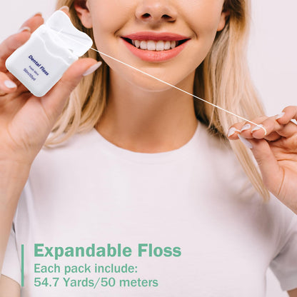Mimorou 96 Pack Mint Dental Floss – 50m Each, Travel Oral Care for Teeth & Gum Protection