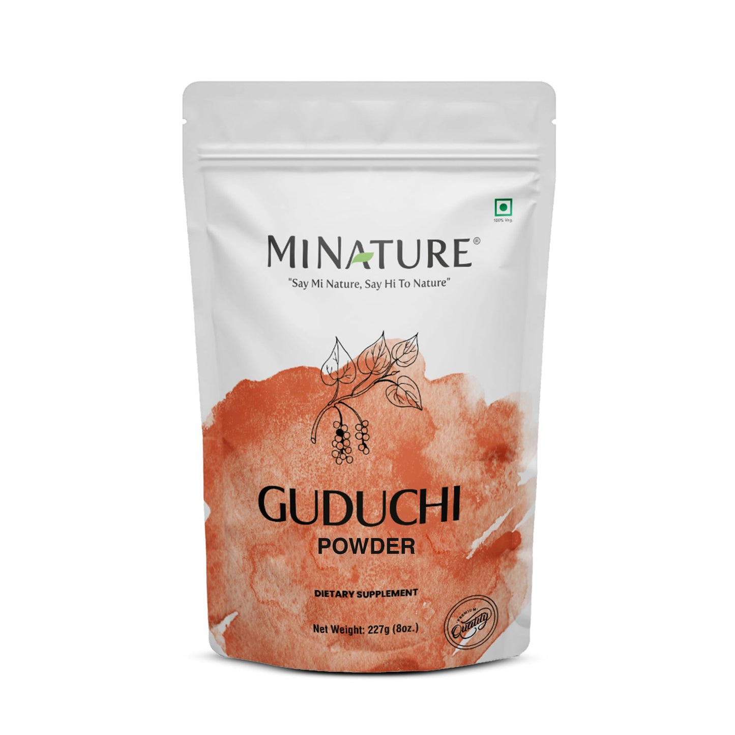 Guduchi Powder (Giloy) – Tinospora Cordifolia | Supports Digestion & Immunity | 227g (8oz) | Resealable Pouch