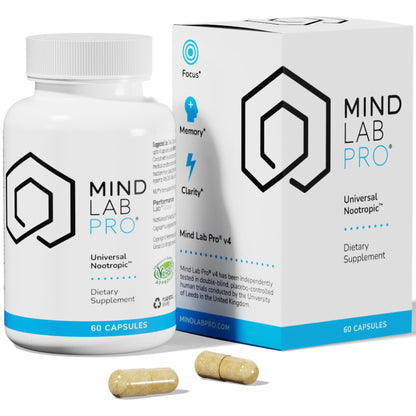 Mind Lab Pro MLP v4 Universal Nootropic – Focus, Memory, Clarity, Energy – 60 Count, Plant-Based, Made in USA