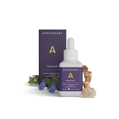 Apothékary Mindcraft: Organic Focus Drops with Lion's Mane & Cordyceps