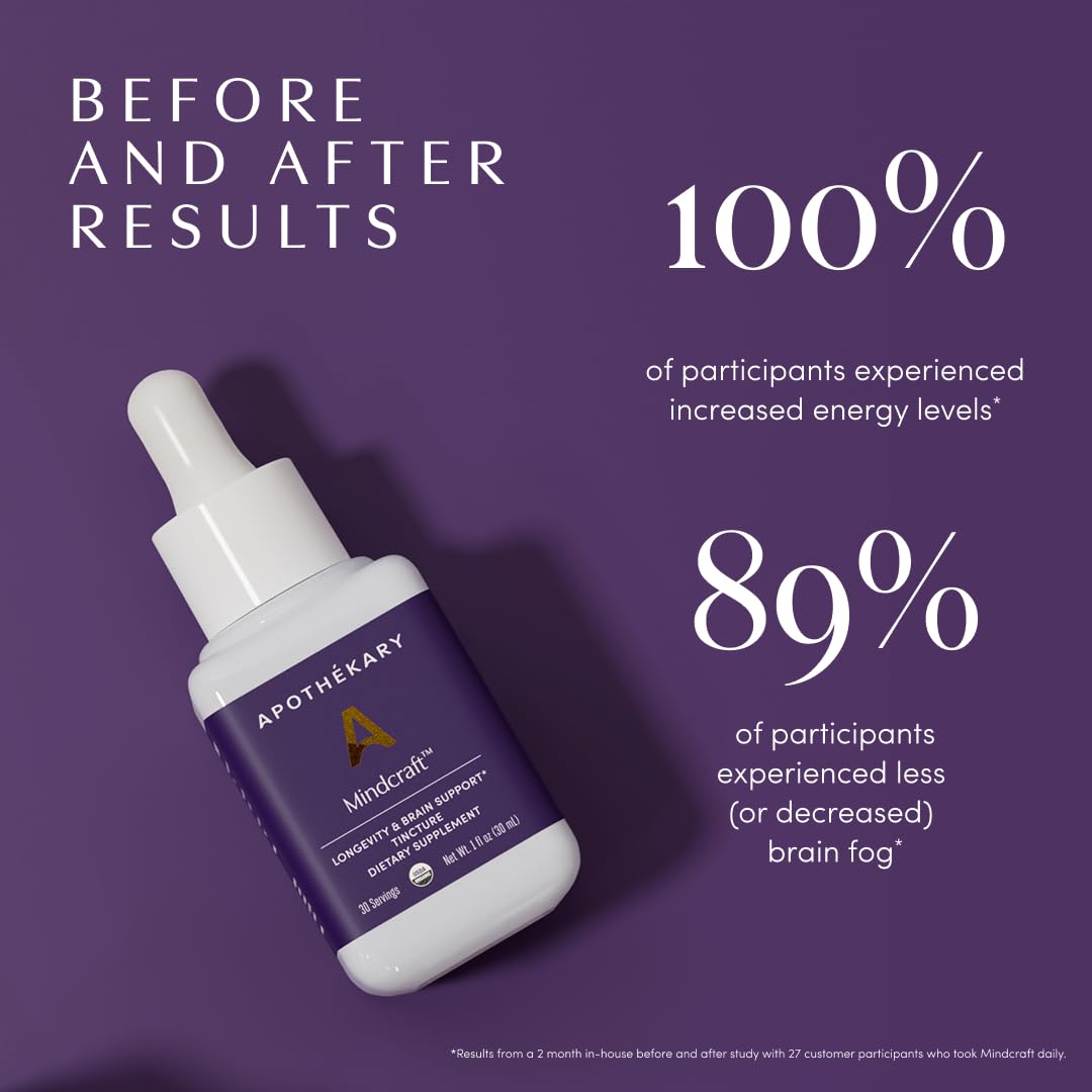 Apothékary Mindcraft: Organic Focus Drops with Lion's Mane & Cordyceps