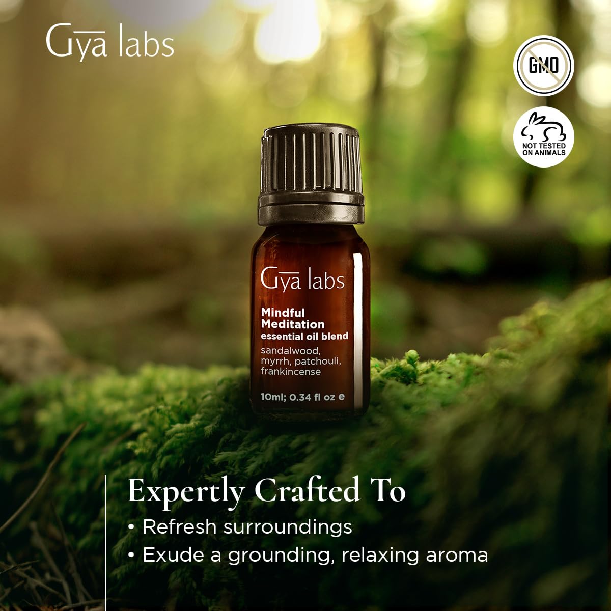 Gya Labs Mindful Meditation Essential Oil Blend - 100% Pure & Undiluted (0.34 Fl Oz)
