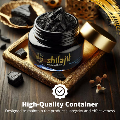 Premium Himalayan Shilajit Resin – Lab-Tested Fulvic Acid & Mineral Complex, 30g Jar