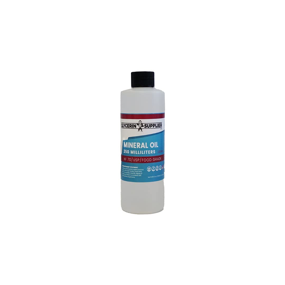 Mineral Oil 250ml USP/NF Grade – Made in USA, Vegan, Non-GMO