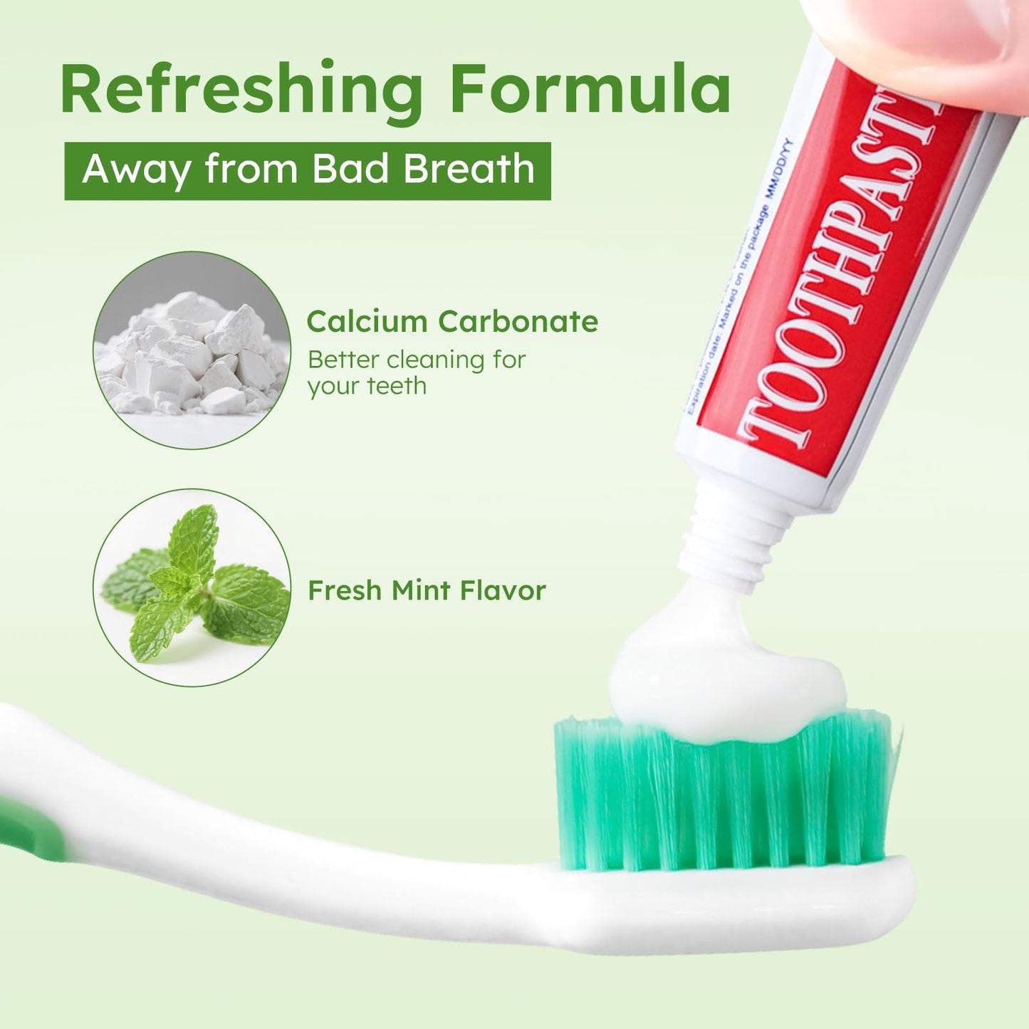 Travel Size Toothpaste Bulk – 240 Disposable Mint Tubes (0.176 oz / 5 g)