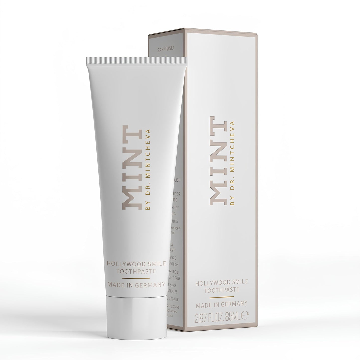 Mint Hollywood Smile Toothpaste 85 ml - Fluoride-Free Vegan Whitening