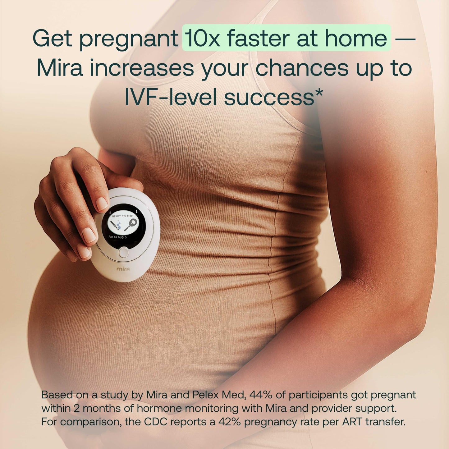 Mira Max Fertility Monitor & Ovulation Test Kit | 7x More Accurate At-Home Hormone Tracker