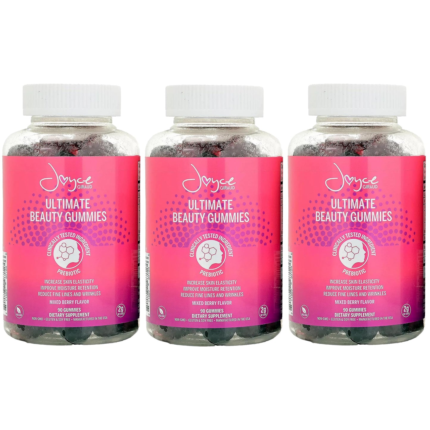 Miracle Elixir Collection: Joyce Giraud Ultimate Beauty Gummies, 270 Gummies (90-Day Supply)