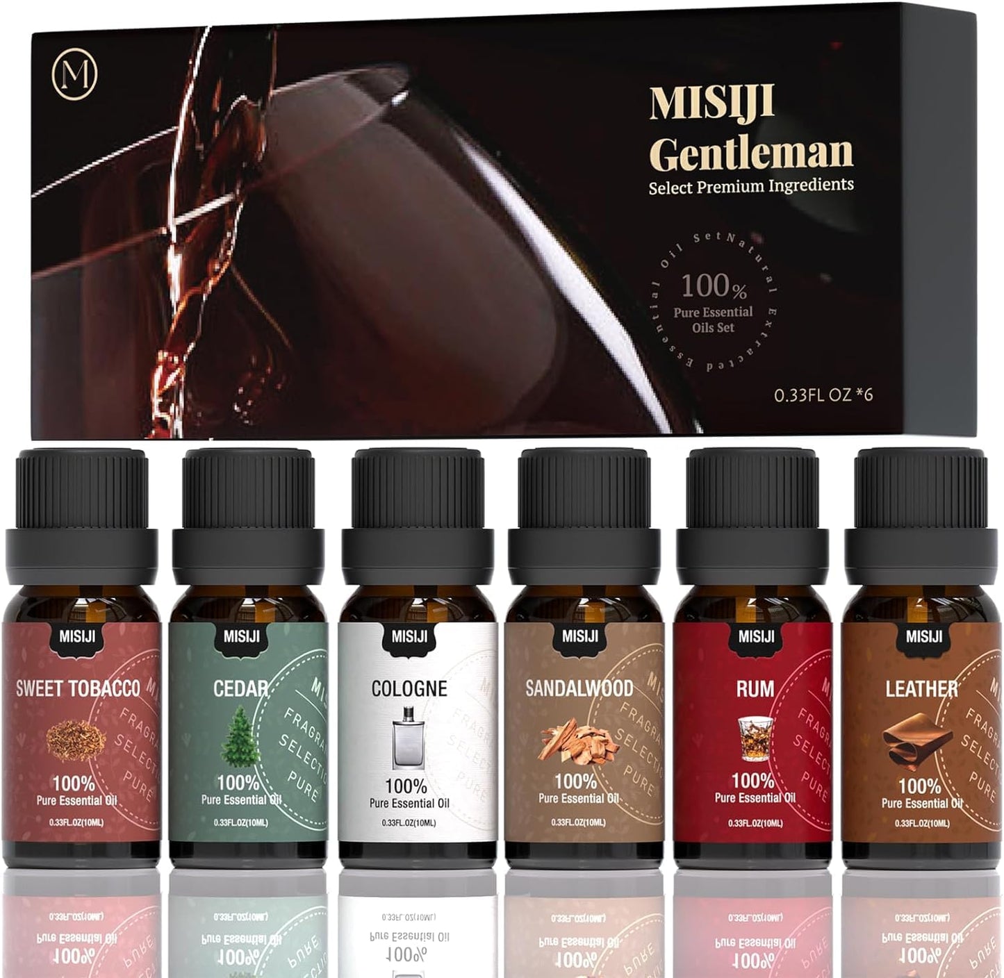 MISIJI Essential Oils Set - 6x10ml for Diffusers, Aromatherapy & DIY