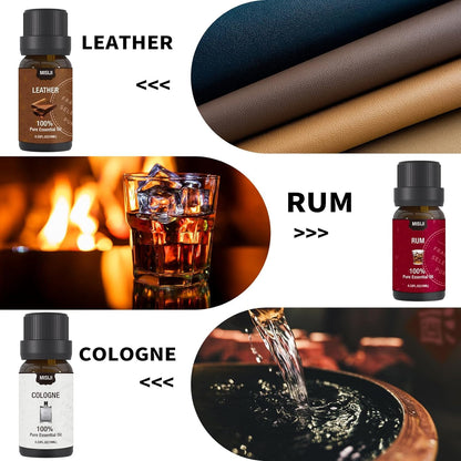 MISIJI Essential Oils Set - 6x10ml for Diffusers, Aromatherapy & DIY