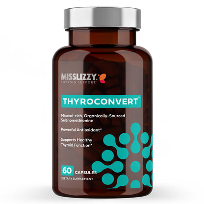 Miss Lizzy ThyroConvert – Organic Selenomethionine for Thyroid & Liver Support (60 Capsules)