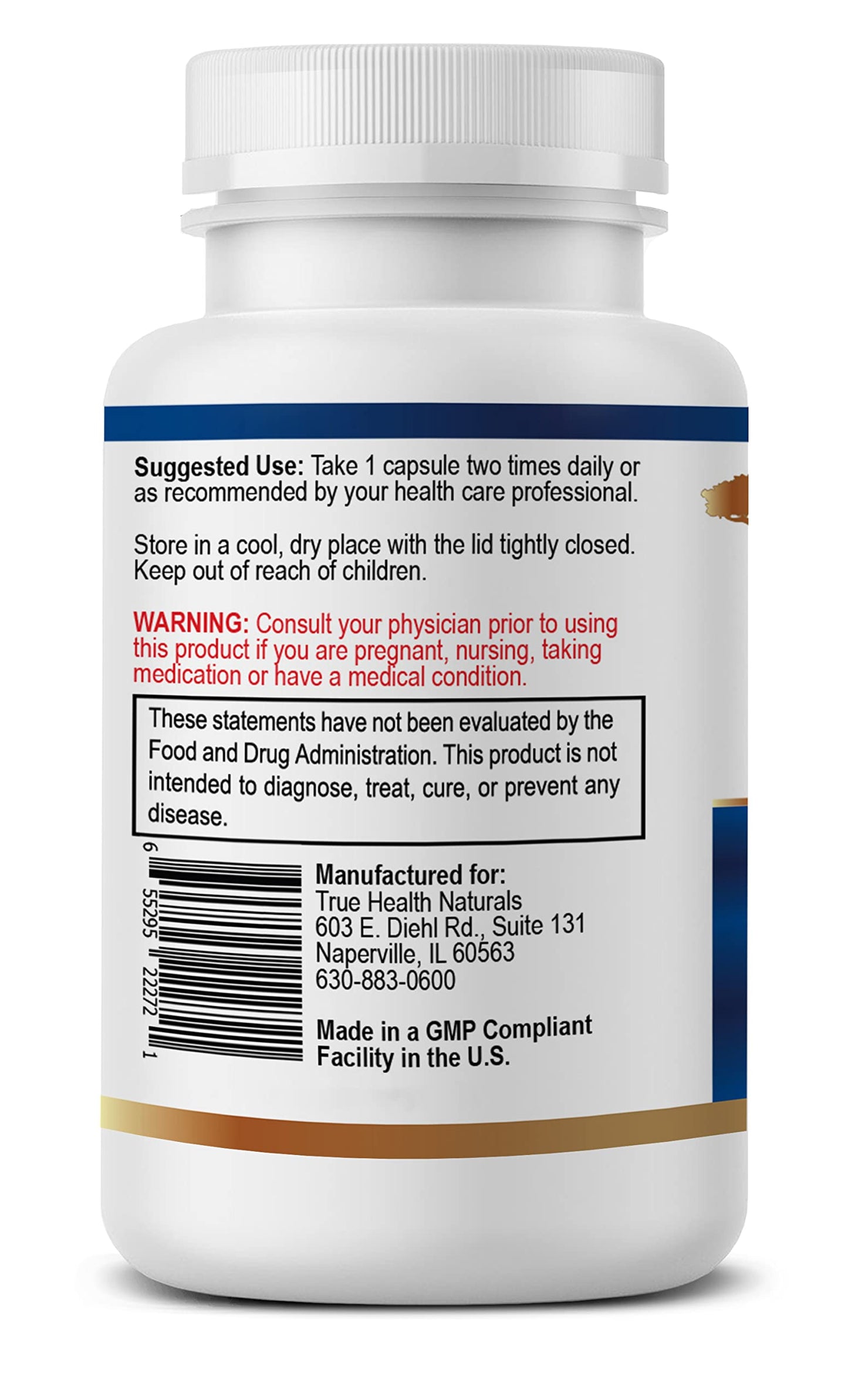True Healing Naturals Mito Rescue - Mitochondrial Support Supplements, 60 Vegetarian Capsules