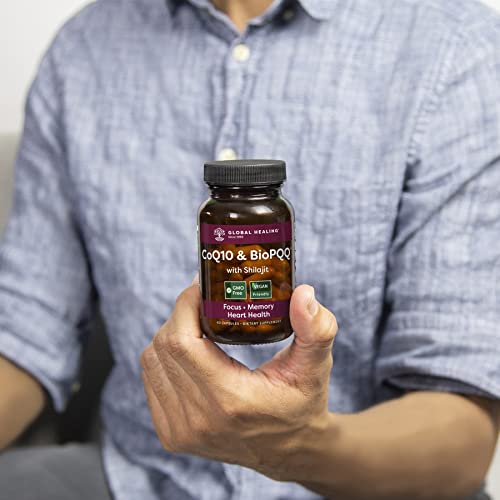 Global Healing Center CoQ10 & BioPQQ with Himalayan Shilajit — Heart & Brain Support