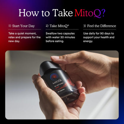 MitoQ Pure: Advanced Mitochondria Supplement for Energy, Vitality & Healthy Aging