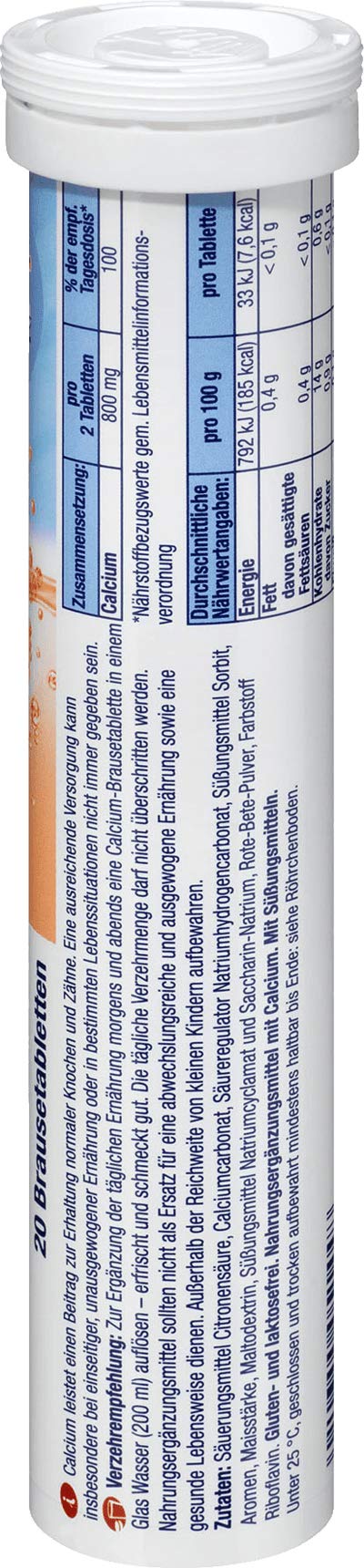 Mivolis Calcium Effervescent Tablets - 8 Tubes x 20 Pcs | Dietary Supplements Germany