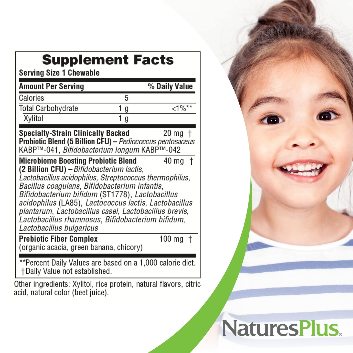NaturesPlus Animal Parade Probiotic - Mixed Berry for Kids | Gut Health & Immunity | Vegan & Gluten Free