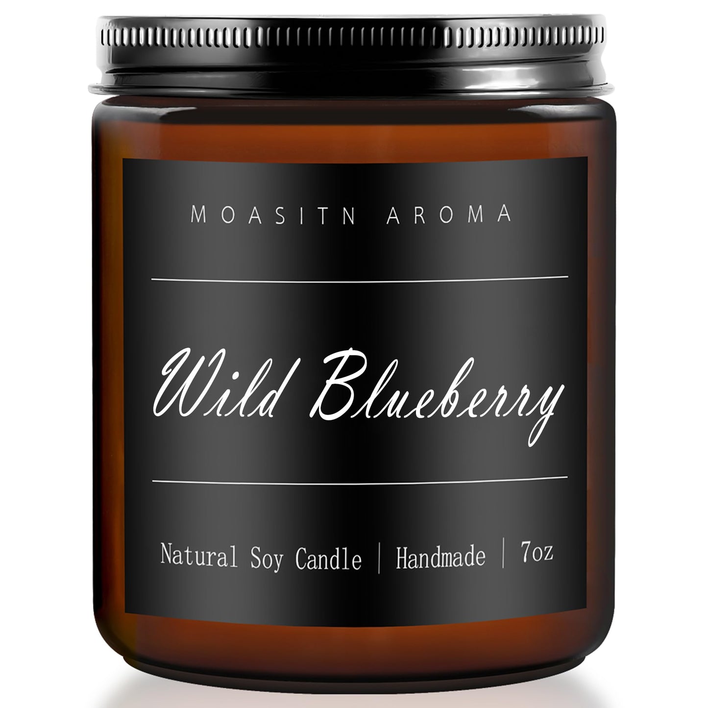 MOASITN Blueberry Scented Soy Candle 7oz | Handmade Aromatherapy Jar Gift