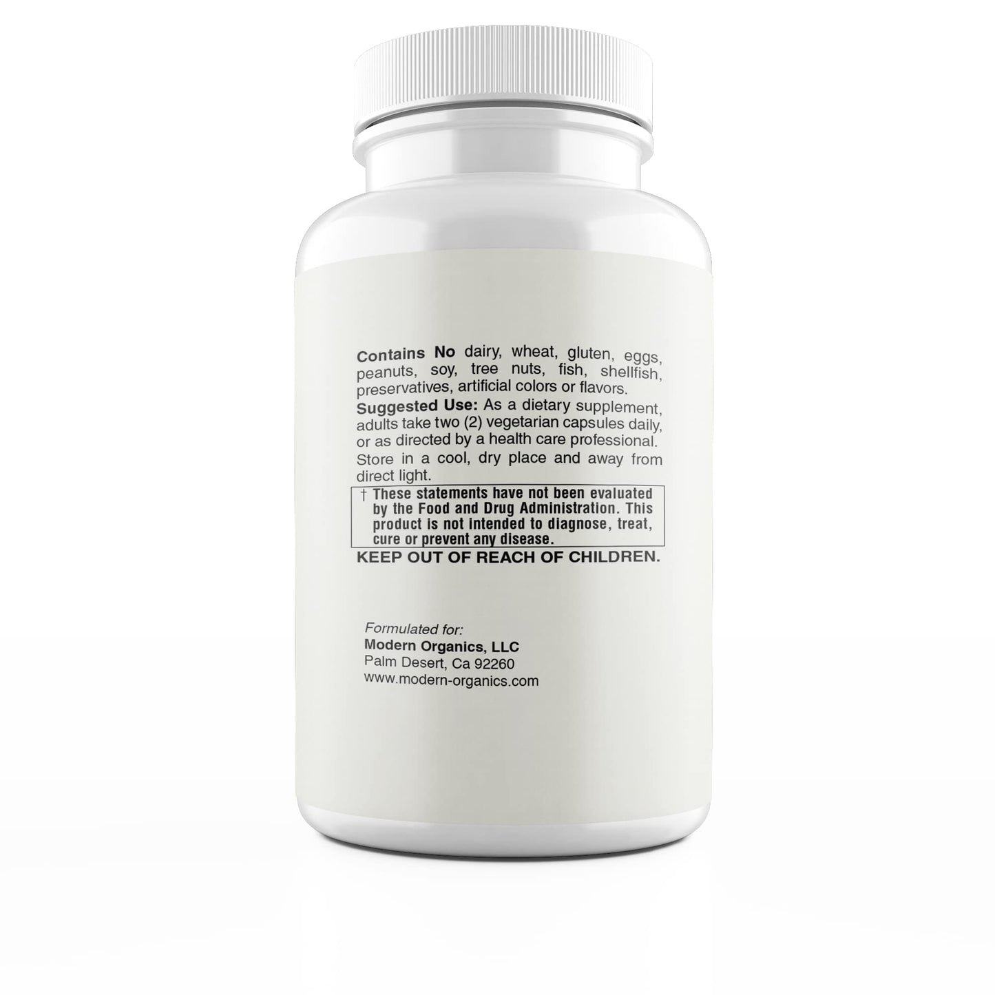 Modern Organics Vitamin C 500mg | Whole Food Acerola Vitamin C + 23 Organic Fruits | 60 Vegan Capsules